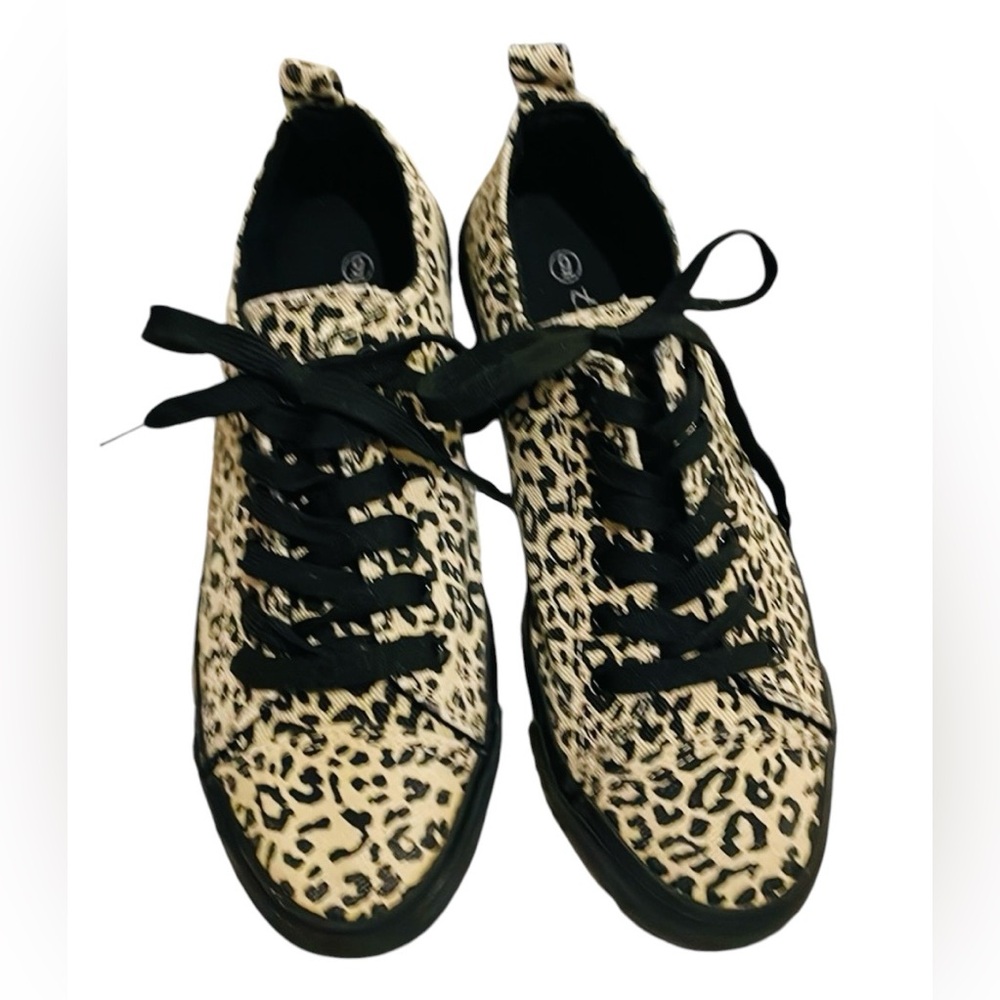 Animal print sneakers